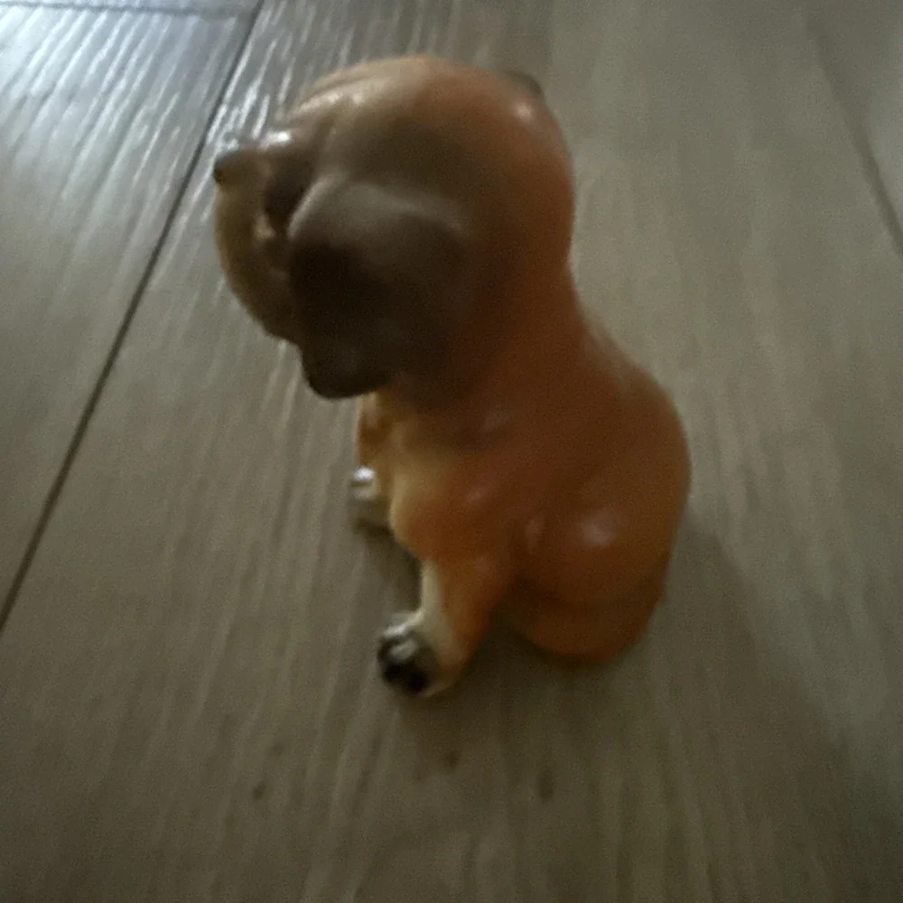 Vintage Beagle‎ Puppy Ceramic Figurine Cute Hound Dog Sitting
